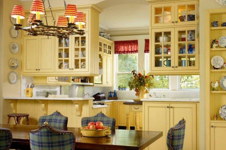 Кухня в стиле кантри - Дизайн интерьера фото