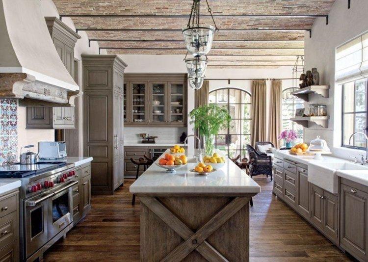 Кухня в стиле кантри - Дизайн интерьера фото