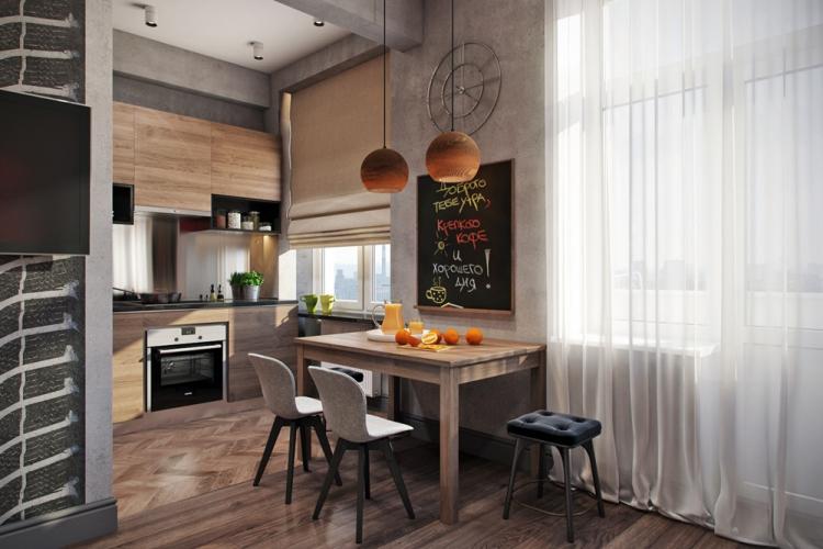 Дизайн кухни в стиле лофт - фото реальных интерьеров