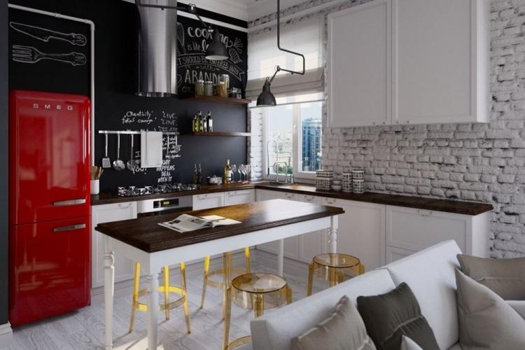 Дизайн кухни в стиле лофт - фото реальных интерьеров