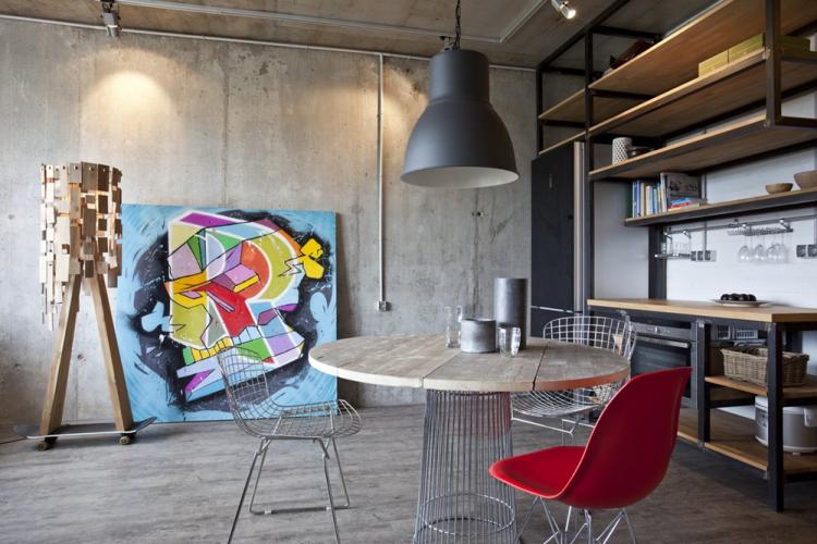 Дизайн кухни в стиле лофт - фото реальных интерьеров