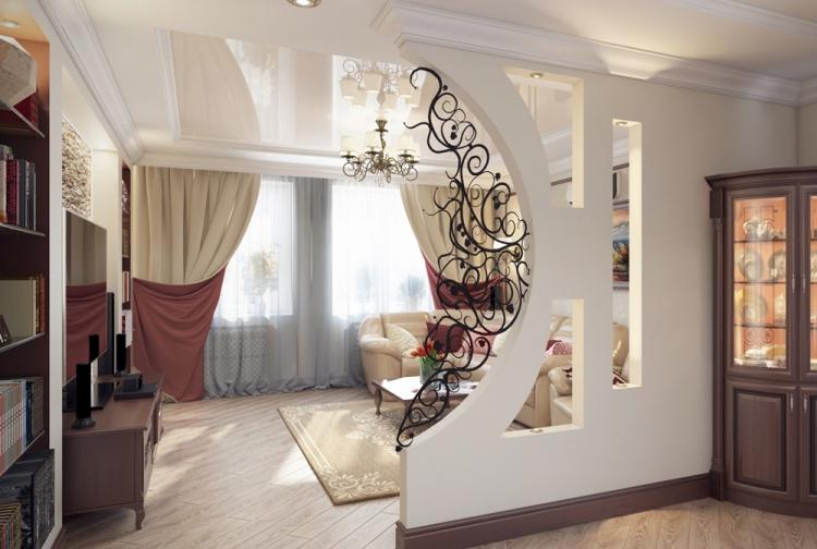 Арки и гипсокартонные конструкции - Зонирование квартиры 30 кв.м.