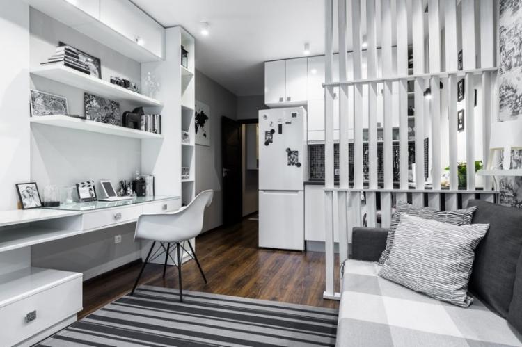 Дизайн интерьера квартиры-студии - фото реальных интерьеров
