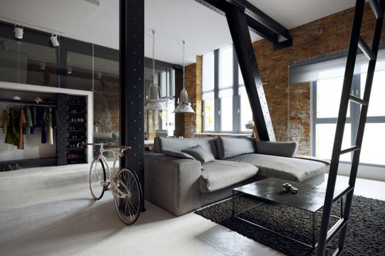 Планировка и зонирование - Дизайн квартиры в стиле лофт