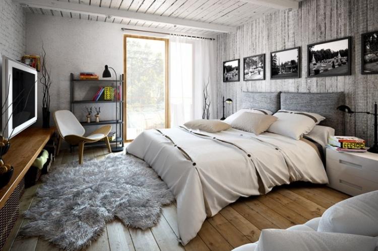 Спальня - Дизайн квартиры в стиле лофт