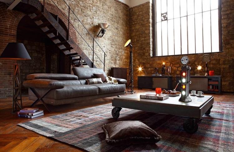 Дизайн квартиры в стиле лофт - фото реальных интерьеров