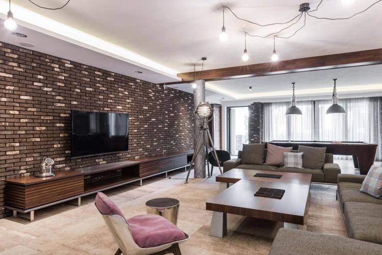 Дизайн квартиры в стиле лофт - фото реальных интерьеров