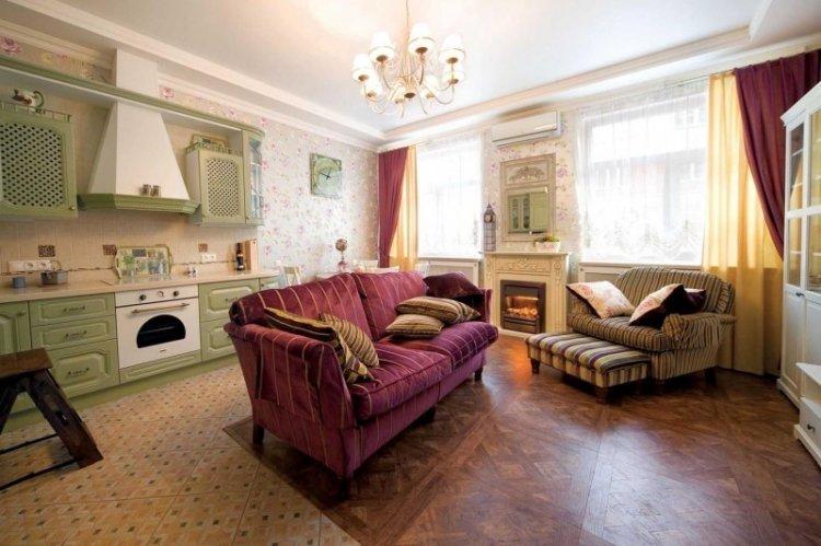 Деревенская сказка для бабушки и внучки - Дизайн квартиры в стиле прованс