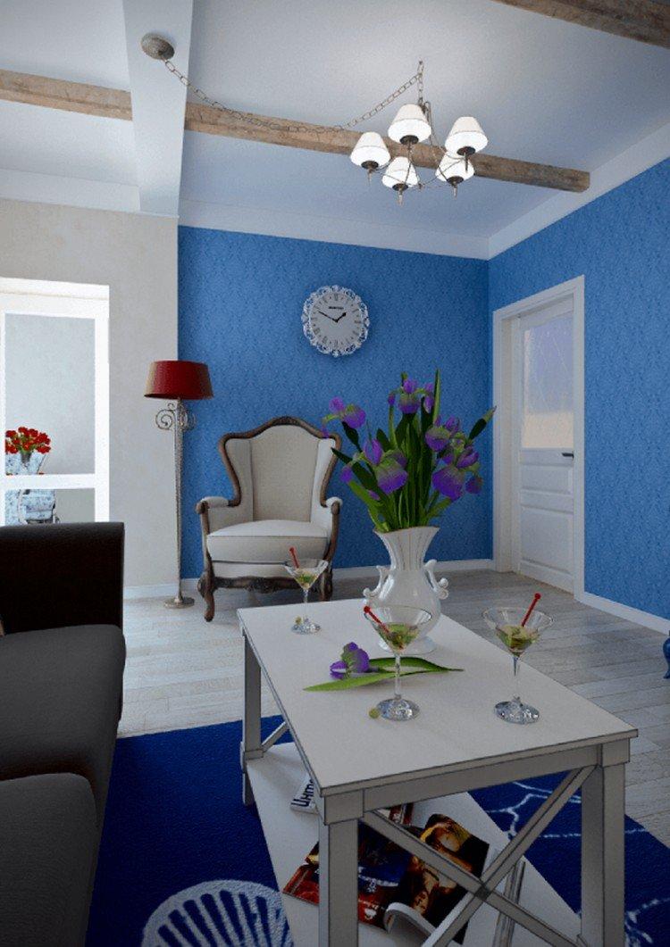 Яркий прованс в двухкомнатной квартире - Дизайн квартиры в стиле прованс