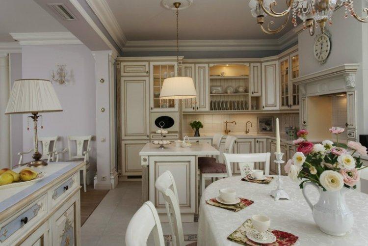 Прованс на десятом этаже - Дизайн квартиры в стиле прованс