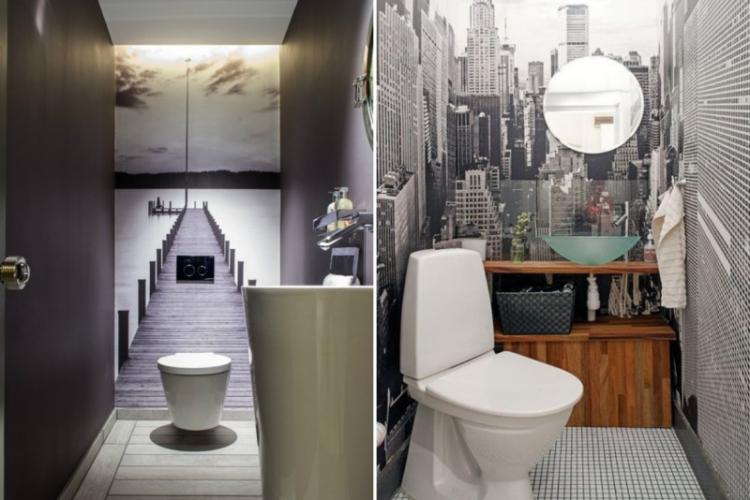 Функциональный декор - Дизайн маленького туалета