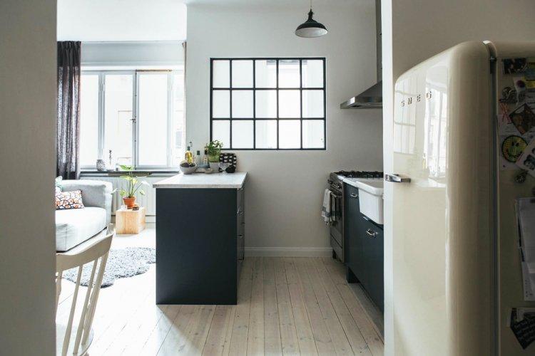 Скандинавский стиль на 33 кв.м. в Стокгольме - Дизайн однокомнатной квартиры 33 кв.м.