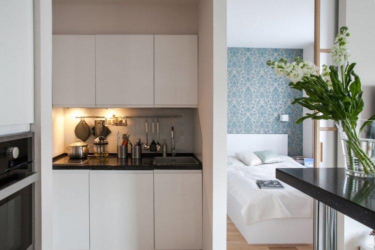 Романтичный интерьер 33 кв.м. в Питере - Дизайн однокомнатной квартиры 33 кв.м.