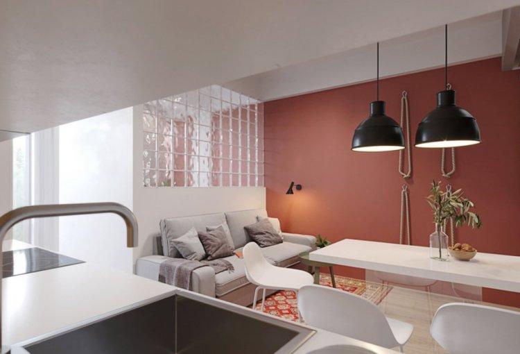 Немного тепла на 33 кв.м. в Сочи - Дизайн однокомнатной квартиры 33 кв.м.