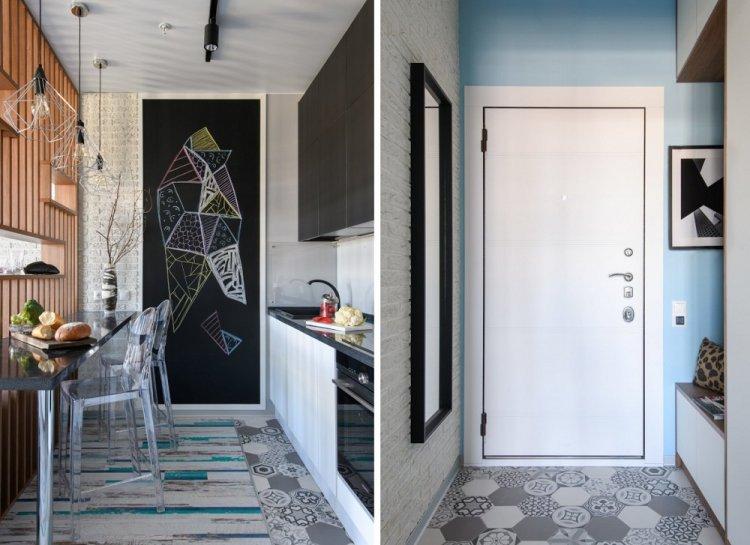 Квартира 33 кв.м. на двоих в Москве - Дизайн однокомнатной квартиры 33 кв.м.