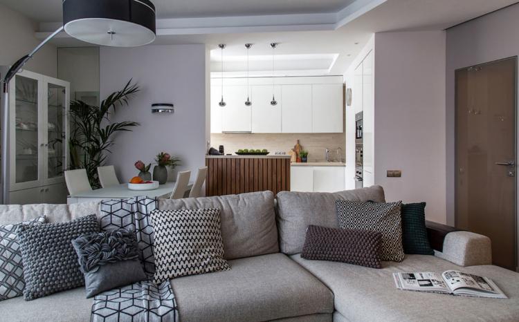 Дизайн однокомнатной квартиры 40 кв.м. - фото