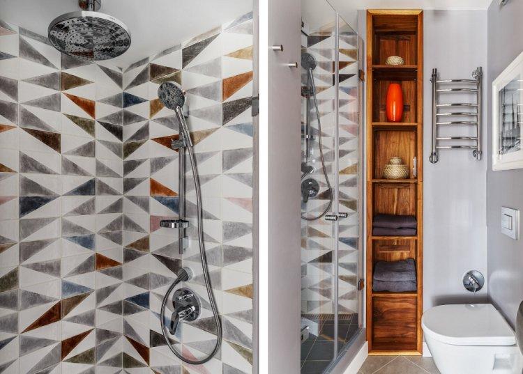 Выдвижная кровать в подиуме - Дизайн однокомнатной квартиры