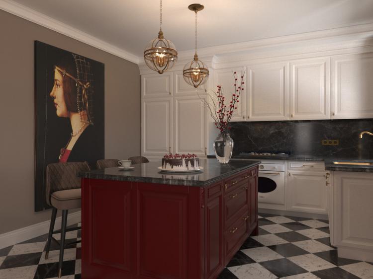 Дизайн-проект квартиры «По следам Возрождения»