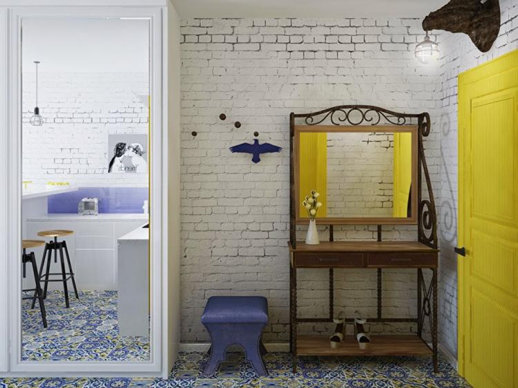 Дизайн-проект маленькой квартиры-студии, Сочи