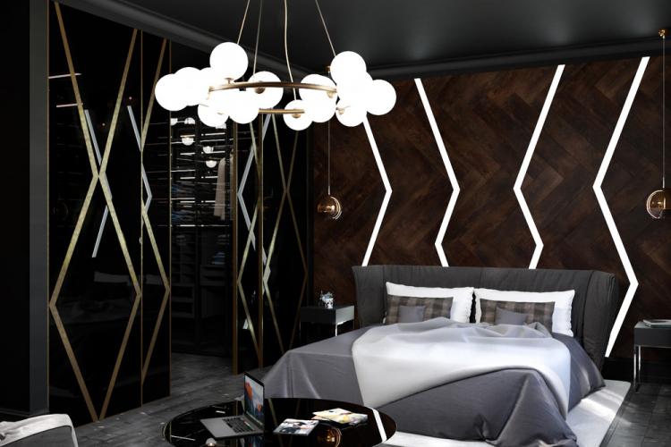 Дизайн-проект спальни «Dark Chocolate»