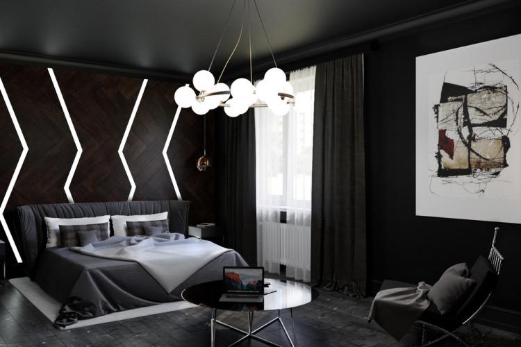 Дизайн-проект спальни «Dark Chocolate»