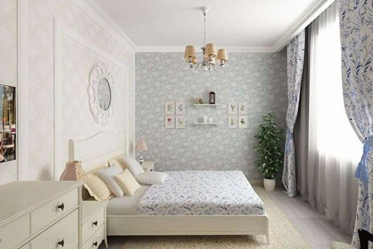 Спальня 10 кв.м. в стиле прованс - Дизайн интерьера