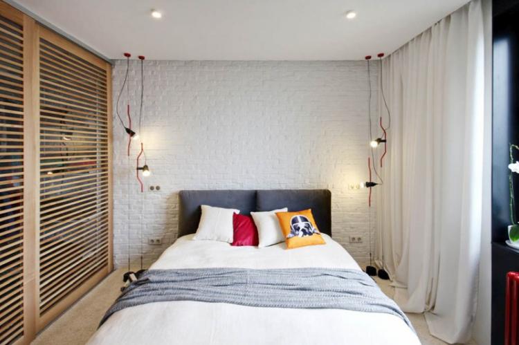 Отделка потолка - Дизайн спальни 10 кв.м.