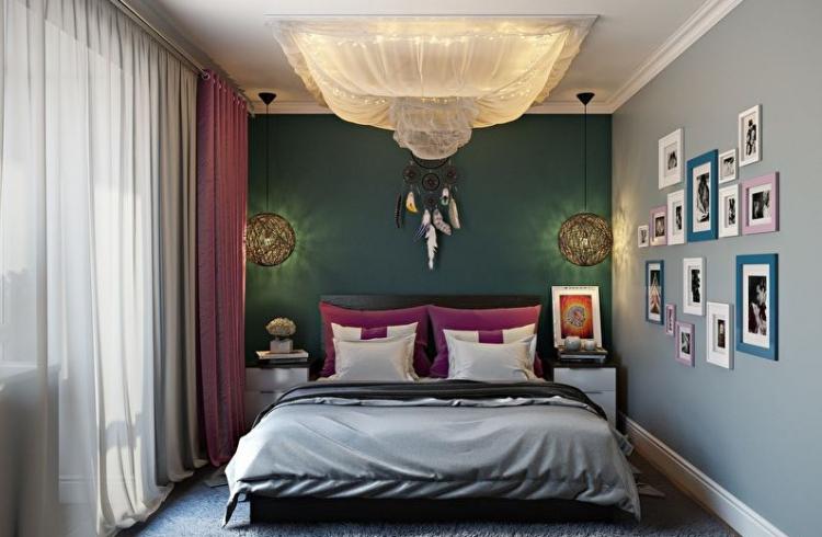 Правильное освещение - Дизайн спальни 10 кв.м.