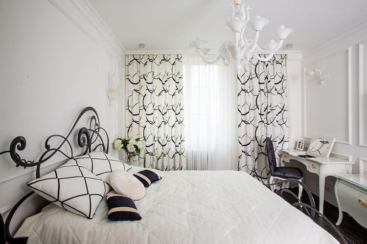 Белая спальня 9 кв.м. - Дизайн интерьера