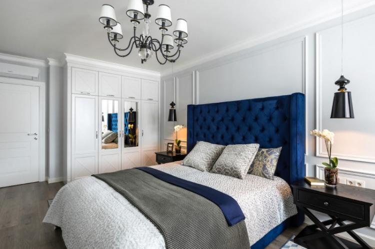 Шкаф-купе - Дизайн спальни в классическом стиле