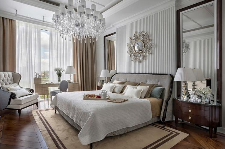 Спальня в классическом стиле - дизайн интерьера фото
