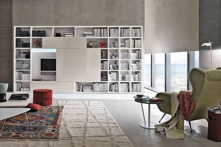 Встроенная мебель - Дизайн стены с телевизором