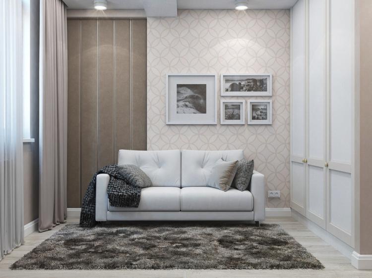 Дизайн трехкомнатной квартиры 90 кв.м.