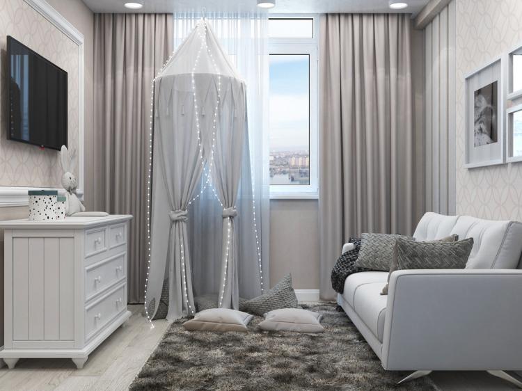 Дизайн трехкомнатной квартиры 90 кв.м.