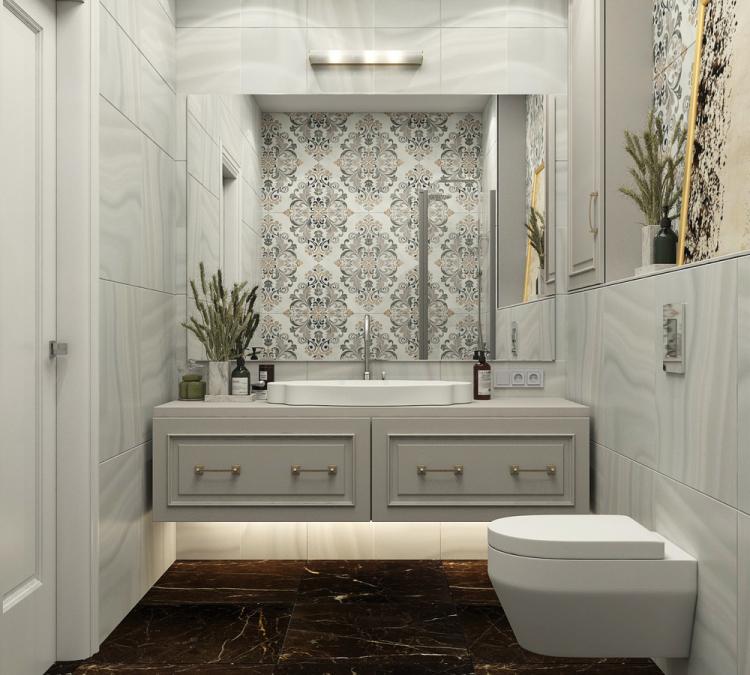 Дизайн трехкомнатной квартиры 90 кв.м.