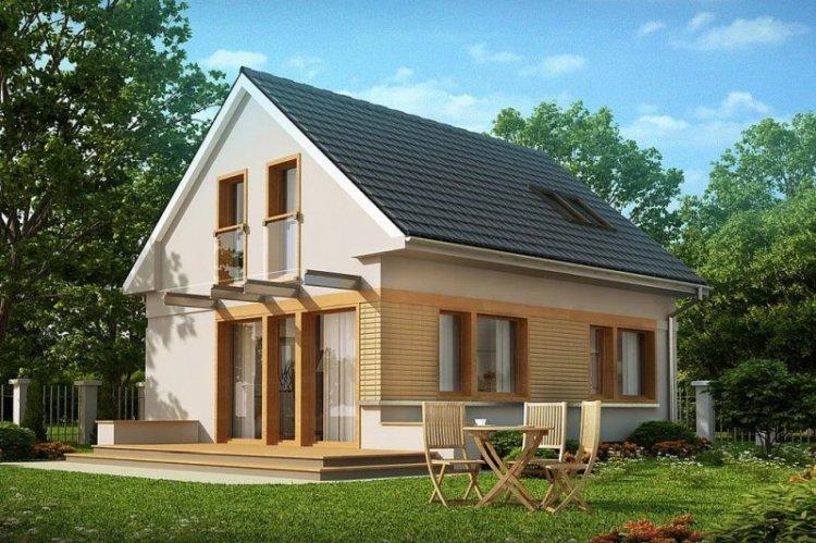 Двухэтажный дом с мансардой - проекты и фото