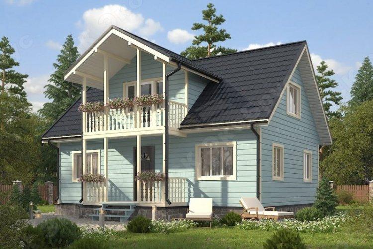 Дом 8 на 8 с мансардой - проекты и фото