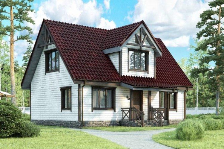 Дом 8 на 8 с мансардой - проекты и фото