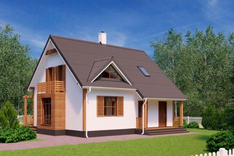 Дом 8 на 8 с мансардой - проекты и фото