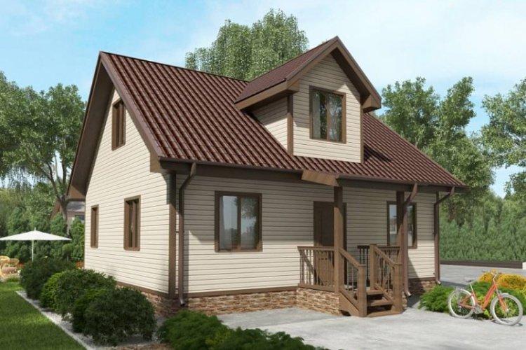 Дом 6 на 6 с мансардой - проекты и фото