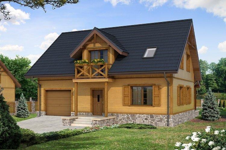 Дом из бруса с мансардой - проекты и фото