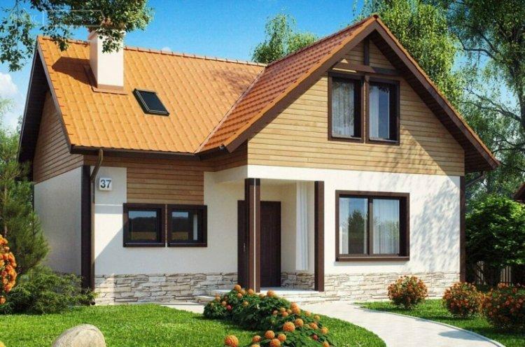 Каркасный дом с мансардой - проекты и фото