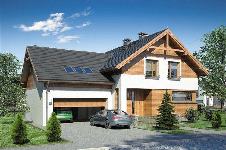 Каркасный дом с мансардой - проекты и фото