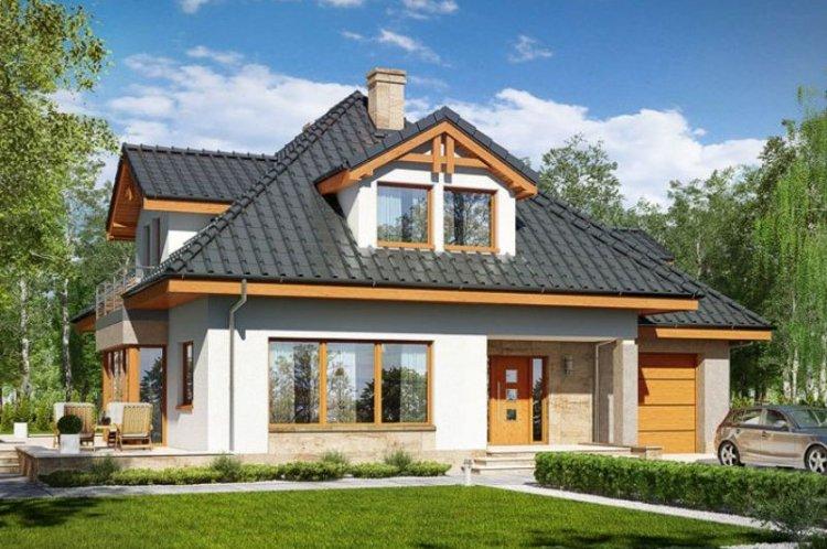 Дом из пеноблоков с мансардой - проекты и фото