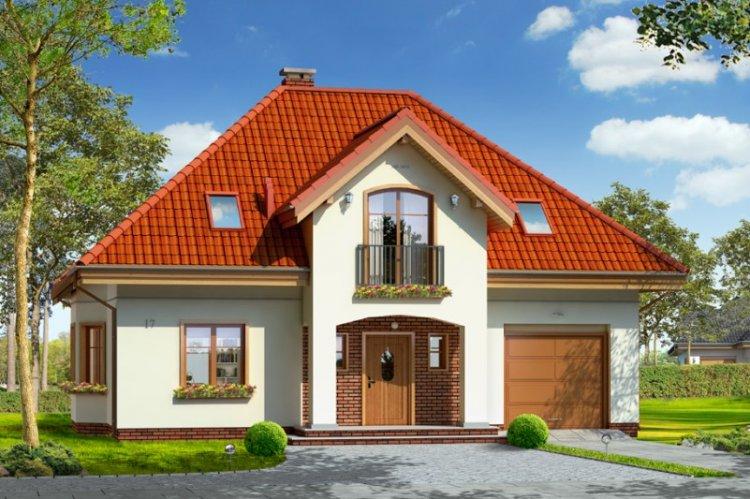 Дом с мансардой и гаражом - проекты и фото