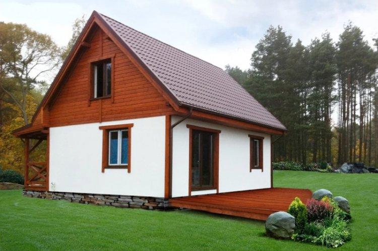 Дачный дом с мансардой - проекты и фото
