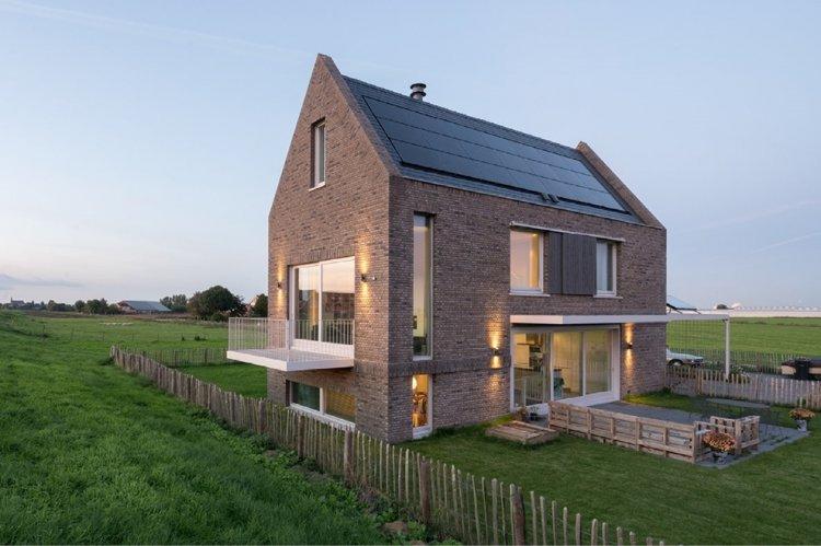 Дом в скандинавском стиле из кирпича - проекты и фото