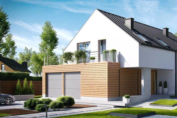 Дом в скандинавском стиле с гаражом - проекты и фото