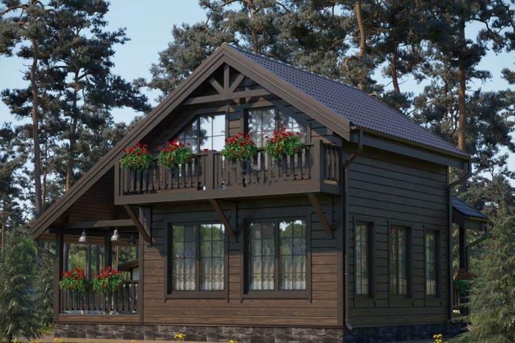 Дом в скандинавском стиле с балконом - проекты и фото