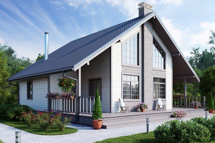 Дом в скандинавском стиле с мансардой - проекты и фото